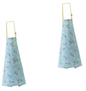 Ciieeo 2piezas Delantal De Cocina De Pinafore Colgante y Antipolvo De Margarita Azul