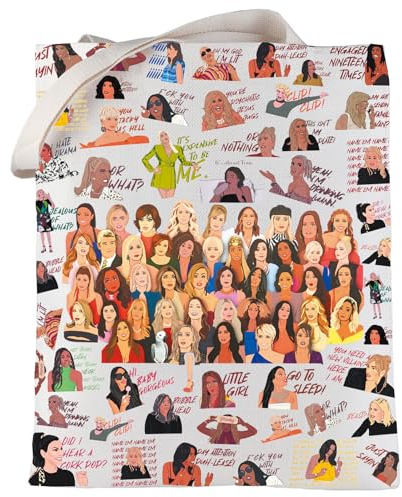 LEVLO Funny Housewives TV-Show-Tragetasche – Dorinda Medley Fans Geschenk – New York Umhängetasche Merchandise, Tragetasche für Hausfrauen, Medium, Tragetasche