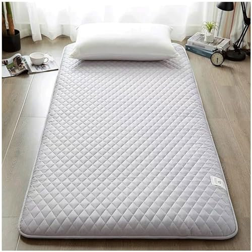 LUIVZD Japanese Floor Mattress Futon Mattress - Tatami Mattress, Roll Up Foldable Mattress Single Double, Sleeping Pad for Floor Guest Bed Sofa (Color : A, Size : 90x200cm)