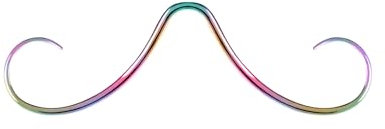 BodyAce Nasenring, Schnurrbart, Septumring, goldfarben über schwarz, Weihnachts-Nasenring für Damen und Herren, Edelstahl, Schnurrbart, Septum-Piercing, Schmuck, Edelstahl, Andere