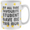 Purple Print House My Favourite Student Gave Me This Mug Stars Tea Coffee Cup For Teachers End of Year Class Teacher Gift