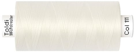 Gütermann Nähgarn Allesnäher TOLDI | 1000m | Nähmaschinengarn | 10 Farben (111 offwhite)