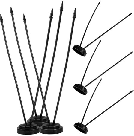 SEWACC Base Bandera Mini Soporte Para Escritorio De Oficina Soporte Para Banderas Pequeñas Para Exteriores De Decoración Para Fiesta Color Negro