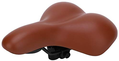 PU-Leder-Fahrradsattelbezug, Mountainbike-Sattel, Fahrradsattelbezug-Zubehör, geeignet für Radfahren im Innen- und Außenbereich (Braun)