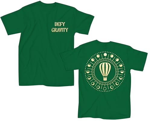 Wicked Defy Gravity Elpheba Wizard Movie T-Shirt, Kelly Green, S