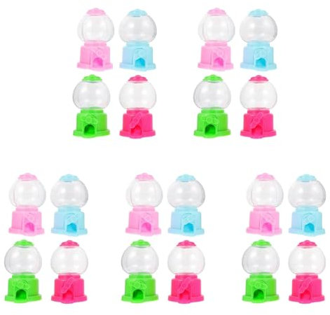 Citywalk Gumball Machine, 3.7 Inch Mini Candy Dispenser Gumball Machines for Kids Gifts (20 Pack)