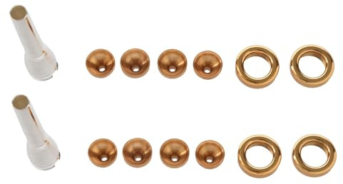 Lbvzxkad 2 Set 2C 3C 2B 3B Mouthpiece for Trumpet Brass Gold Plated A Multi-Purpose T Adapter Professional Gold Lacquer Nozzle