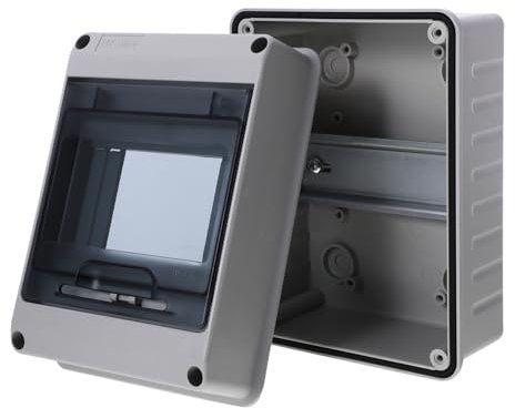 Warmhm Verteilerschutzkasten Ip65 5-fach Für Außenbereich Schutzschalterkasten Aus Abs/pc Wetterfest Schlagfest Und Langlebig Für Garteneinsatz Elektroinstallation Einfache Montage Und