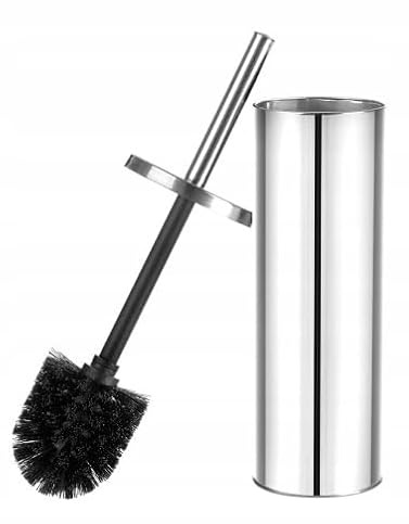 ADGO WC-Bürste Set Toilettenbürsten Robuste Klobürste geschlossen in universeller Solberoptik Toilet Brush Breite: 97 mm Höhe: 380 mm Stahl, Kunststoff