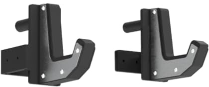 rockible 2Pcs J Hooks for Power Rack Equipment Heavy Duty Home Gym Accessories Steel