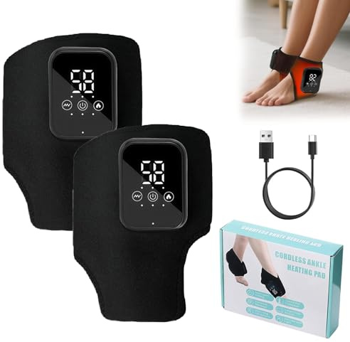 3 in 1 Fußmassagegerät, Dreifachtherapie Fußmassagegerät, 3 Vibrationsmodi & 5 Heizstufen, Touchscreen, USB wiederaufladbar, Fußschmerzen lindern, für Home Office, Weihnachtsgeschenke für