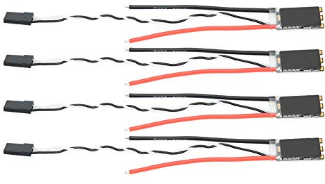 AOWINHIT 20AS ESC Feine Verarbeitung BLHeli S Lead Programmer, 4PCS Bürstenloser ESC Kompatibel mit LittleBee 20A für FPV-Rennfans (Schwarz)