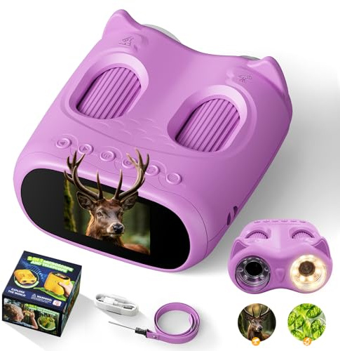 ARNSSIEN Microscopio para niños 2en1 Telescopio 1000x Stem Digital Portátil