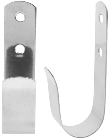 LALADEFIEE 2pcs Stainless Steel Life Ring Hanger for Swimming Pool and Garage, Lightweight and Adaptable Design Lifebuoy Hook Rack for Secure Storage and Easy Access