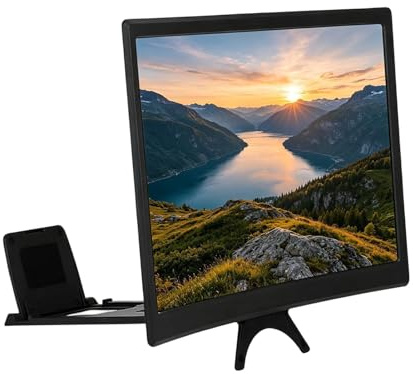 Huxibai Amplificatore per schermo, 30,5 cm, per smartphone, 3D HD, per uomini, mamma, papà, amici, smartphone, film, video e giochi