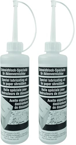 HSM Schneidblock-Spezialöl Flasche 250 ml (Packung mit 2)