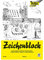 folia 8104 - Zeichenblock mit Leinenecken 120 g/m², DIN A4, 10 Bogen, weiß, hochwertiges, holzfreies Zeichenpapier