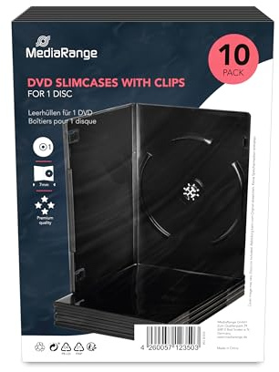 MediaRange BOX33 DVD-Leerhülle, 7 mm Schwarz