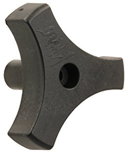 JR Products 20195 Tri-Lug Window Knob - 13/16, Black