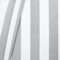 STOFFKONTOR Outdoor Stoff Markisenstoff mit Streifen - Hell-Grau Weiss - Outdoorstoff Meterware wasserabweisend - Sonnenschutz Stoff blickdicht und farbecht