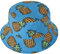ZLYC Unisex Früchte Druck Sonnenhut Strandhut Fishermütze Outdoor-Hut,Blau Ananas 2,Einheitsgröße