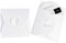 JZK 50x Weiß Kraftpapier CD DVD Hüllen Vintage Stil 12,9x12,9cm leere Umschlag Taschenbox für sofortige Schnappschüsse Fotos Gastgeschenke Partygeschenktüten Boxen für Hochzeit Abschlussfeier