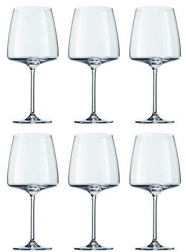 Schott Zwiesel 120595 Sensa Red Wine Glass, 710 ml, Crystal Glass, Clear (Pack of 6)