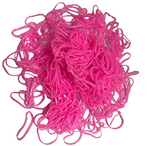 250 Pink Hair Elastic Bands Small Elastic Braiding Elastic Bands Dreads Cornrows Dreadlocks Rubber Bands Rings