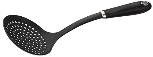 Stanley Rogers Abseihlöffel Pride – Professionelles Küchenwerkzeug mit Soft-Touch-Griff, Hitzebeständig, Spülmaschinenfest – Designed in Germany, 2 Jahre Herstellergarantie, Schwarz