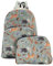 ECO CHIC Lightweight Foldable Water Resistant Backpack Rucksack Folds into Pouch for Storage (Woodland Olive)