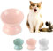Gamelle Surélevée en Céramique pour Chat - Bol Incliné Anti-Vomissement 125ml - Petite Écuelle Chaton Lave-Vaisselle