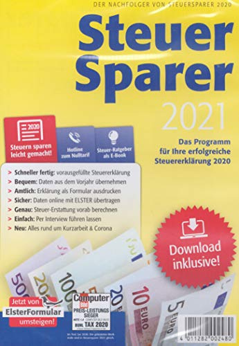 HDmirrorR Steuer-Sparer 2021 - Steuererklärung 2020 am PC von Lidl Neu und OVP