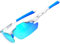 ATTCL Sonnenbrille Herren - Verbesserte Polarisierte Sportbrille Ultraleicht UV-Schutz Sonnenbrillen 7027-C5 White+Blue UV400 CAT 3 CE
