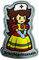 POLIZEIMEMESSHOP Schichtprinzessin der Rettung - Braun Rubber PVC Patch mit Klett - Rettungsdienst - Krankenschwester