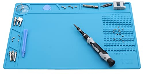 WiMas Silicone Soldering Mat, 500℃ Heat Resistant Non-Slip Silicone Repair Mat Flexible Electronics Repair Pad Work Repair Mat for Welding and Soldering Station