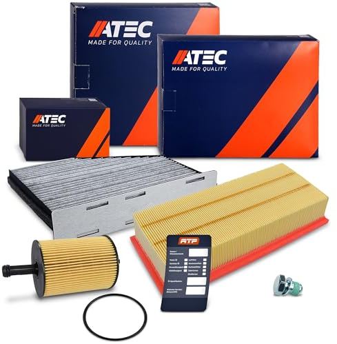 ATEC Germany Inspektionspaket Filterset mit 1x Luftfilter, 1x | Kompatibel mit: AUDI A3, A3 Cabriolet, A3 Sportback, TT, TT Roadster, SEAT ALTEA, ALTEA XL, LEON, TOLEDO III