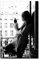 GEMMII Leinwandbild XXL- Black White Smoking Woman By The Window Poster Leopard Color FashionWall Art Beauty Quotes Pictures 29.7x42cm Frameless