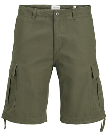 JACK & JONES Herren Jpstcole Barkley Jjcargo Shorts Sn Cargoshorts 12248685,Olive Night,L