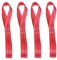 1 x 15.7 Zurrschlaufen Tie-Down Straps Weiche Schlaufen Spanngurte, Doppelschlaufen Gurtschlaufen für Auto Motorrad Camping Klettern, 800KG Arbeitslast pro Gurt - Rot