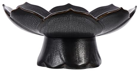 UPKOCH Grand Bol à Fruits en Céramique Coupe à Fruits avec Support Bol à Pied Décoratif Bol De Comptoir Plateau De Bonbons Bol en Bois Nourriture Bols en Porcelaine Bol De Chat Fruit Sec