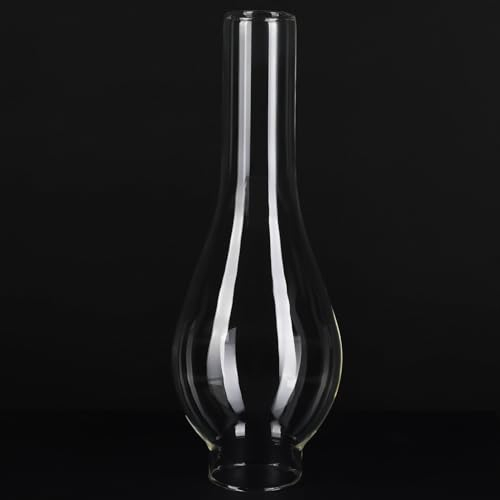 Uonlytech Öllampenteile Zylinder Lampenglas Zylinderglas Petroleumlampe Ersatzglas Öllampe Glaszylinder Lampenschirm Glasschirm Leuchtenglas Glashütte Untere Durchmesser 5cm Wohnkultur