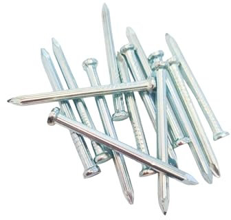 Super Mundo - 150 piezas Clavos de acero al carbono, 6x50mm, clavos galvanizados para colgar imágenes y carpintería (99708)