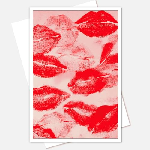 JCFOAS Retro-Lippendruck, Leinwand-Kunst, 70er-Jahre-Stil, roter Lippendruck, Mode-Kunstposter, psychedelischer Kuss, Poster, Druck, Malerei, Wanddekoration für Wohnzimmer, Schlafzimmer, Bar,