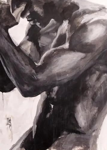MZeer Ölgemälde, Poster, Gay Mann, nackt, sexy, 60 x 80 cm, ohne Rahmen