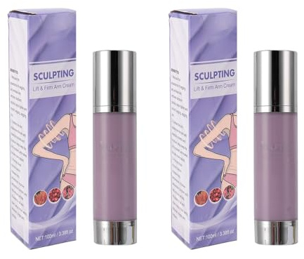 Crema Per Braccia Rassodante, Crema Corpo Rassodante, 2 pezzi 100ml Crema modellante per braccia ferma Collagene idratante Massaggiante Crema lifting per braccia per pelle cadente