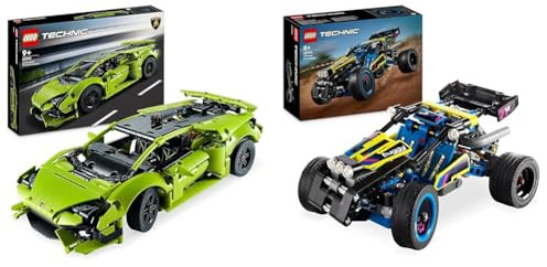 LEGO Technic Lamborghini Huracán Tecnica, Modellino di Auto da Costruire & Technic Buggy da Corsa, Macchina Giocattolo