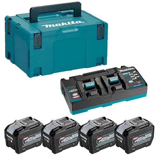 Makita Makita 40V Li-ion MAX Set de 4 batteries 8.0Ah - Chargeur - Mbox - 1910A8-3