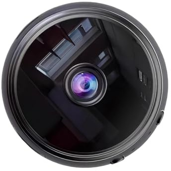 tuwiwol Drahtlose Kameras für die Sicherheit zu Hause, einfache Installation, HD Bild, Fernbedienung, ABS Überwachungskamera für zu Hause, Mini Camcorder