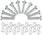 Pttnyuere 10er Pack Schneefräse-Scherbolzen 738-04155 und Splinte 714-04040, Silbernes Metall-Bow-Tie-Locksplint für, Man 900er Serie