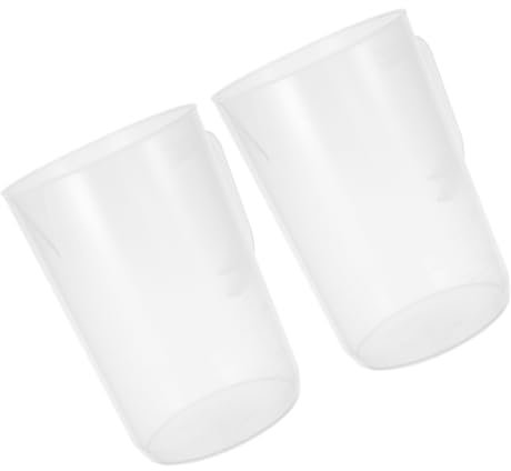 SOLUSTRE 2pcs Stroke Oil Measuring Cup Graduated Plastic Scale Automotive DIY Replacement